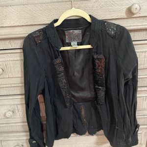 Slim Fit BKE Statement Jacket with sequins